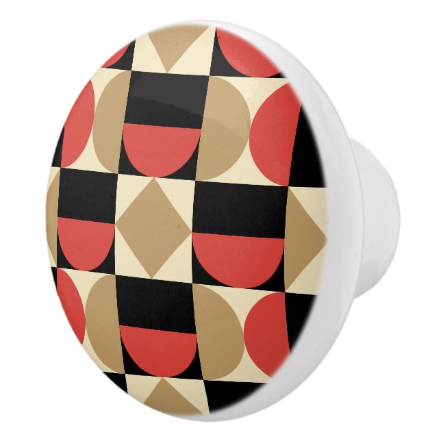 1970-tals Retro Stil Geometrisk Design Knopp (Höger)