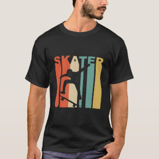1970-Tals Stil Skridskoåkare Skateboardåkare Skate T Shirt