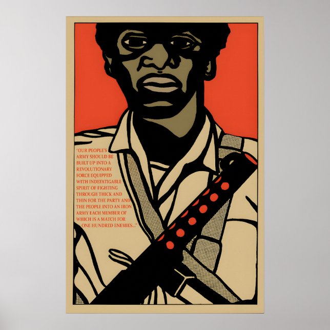 1970-talsaffisch Black Panther-citat Vårt folks ar Poster (Framsidan)