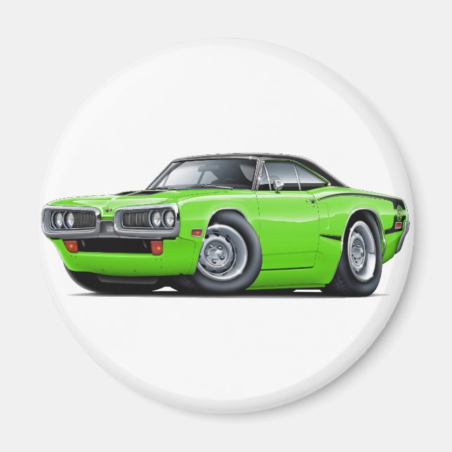 1970 Toppen Bee Lime-Black Top C-Rand Magnet (Framsidan)