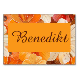 1970er Florale Gartenparty Bordsnummer