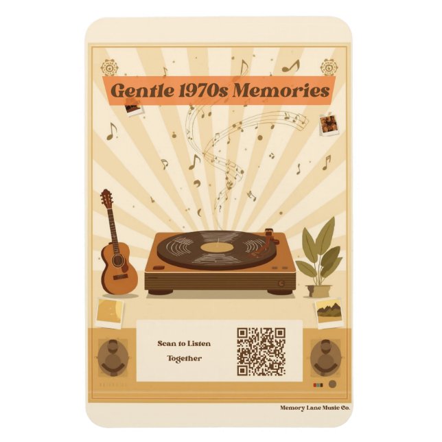 1970s Memory Care Music Playlist Magnet Dementia (Vertikal)