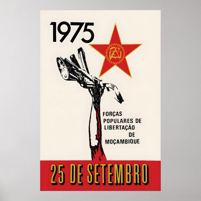 1970s Mozambique Liberation Propaganda Poster (Framsidan)