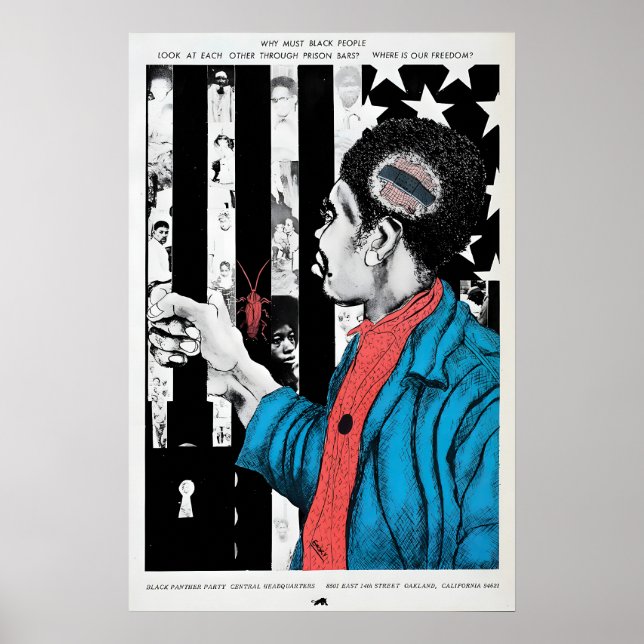 1970s  Poster Black Panther - Where is our (Framsidan)