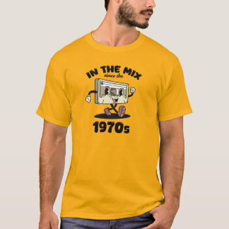 1970s Retro Mix Tape Kassettradio - T-shirt