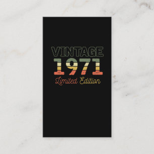 1971 50 år gammal 50 år visitkort
