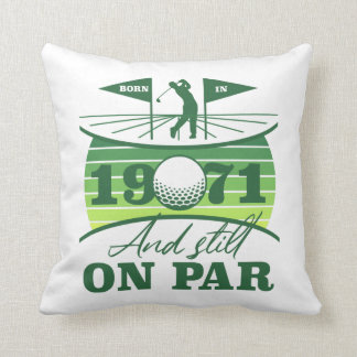1971 50:e födelsedag Golf Älskare Kudde