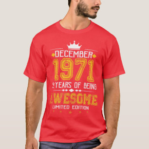 1971 51 års ålder av Fantastisk Begränsad Ed T Shirt