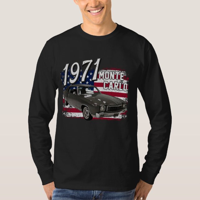 1971 71 Monte Carlo 4:e juli Amerika T Shirt (Framsida)
