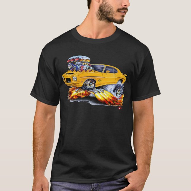 1971-72 bil för GTO-domareorange T Shirt (Framsida)