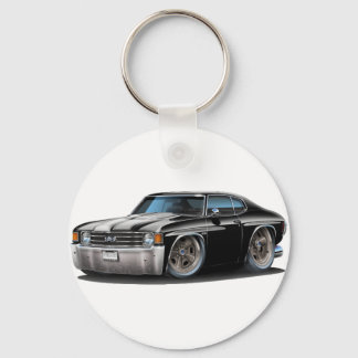1971-72 Chevelle Black White Car Nyckelring
