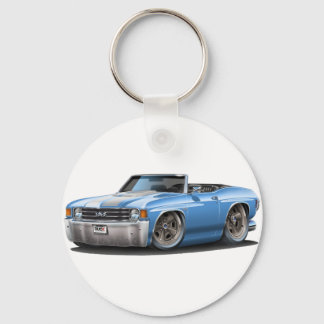 1971-72 Chevelle Lt Blue-White, konvertibel Nyckelring