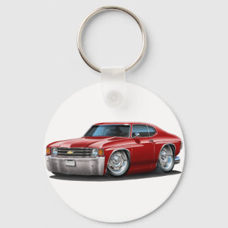 1971-72 Chevelle Maroon Car Nyckelring