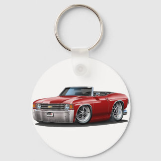 1971-72 Chevelle Maroon Conversible Nyckelring