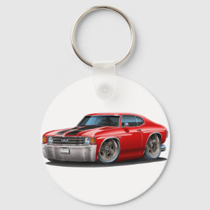 1971-72 Chevelle Red-Black Car Nyckelring