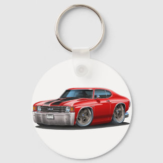 1971-72 Chevelle Red-Black Car Nyckelring