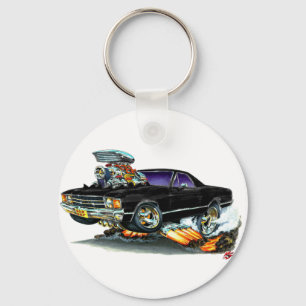 1971-72 El Camino Black Lastbil Nyckelring