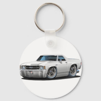 1971-72 El Camino White Lastbil Nyckelring