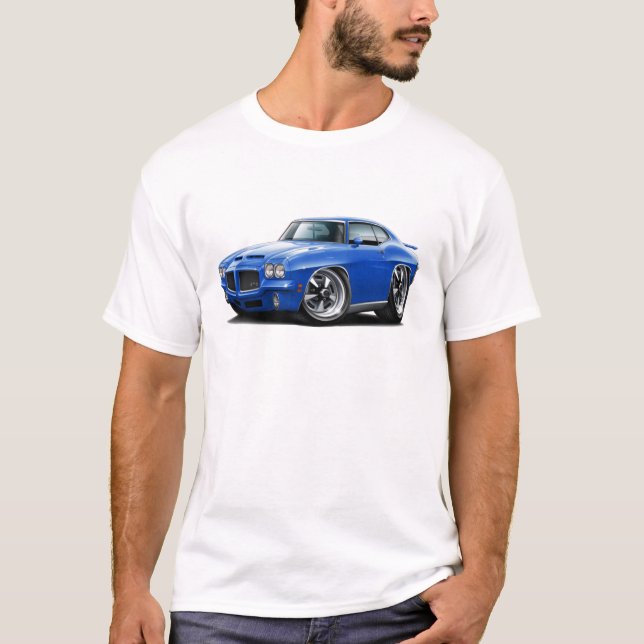 1971-72 GTO-blåttbil T-shirt (Framsida)