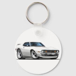 1971-72 Javelin White Car Nyckelring