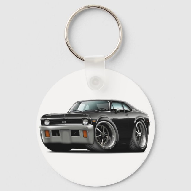 1971-72 Nova Black Car Nyckelring (Framsida)