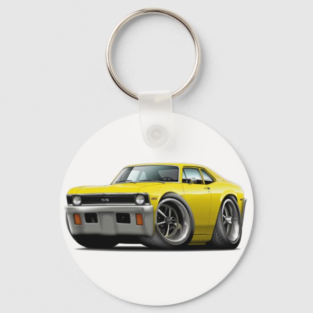 1971-72 Nova Gult Car Nyckelring (Framsida)