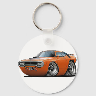 1971-72 Roadrunner Orange-Black Car Nyckelring