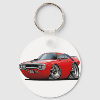 1971-72 Roadrunner Red-Black Car Nyckelring
