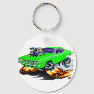 1971-73 Cuda Lime-bil Nyckelring