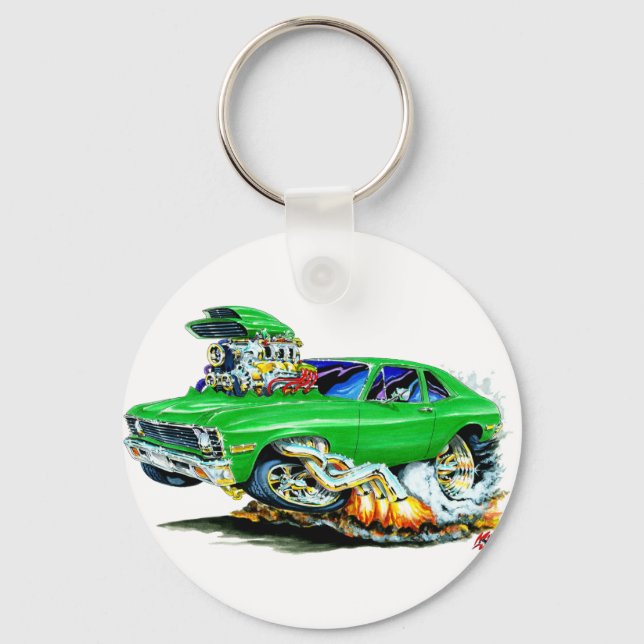 1971-74 Nova Grönt Car Nyckelring (Framsida)