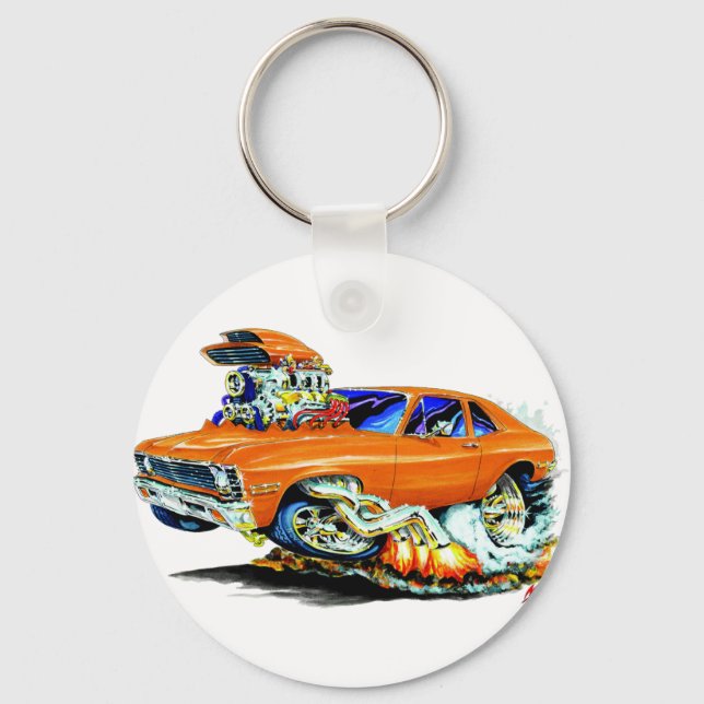 1971-74 Nova Orange Car Nyckelring (Framsida)