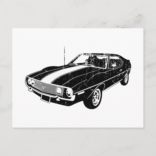 1971 AMC Javelin Vykort (Framsida)