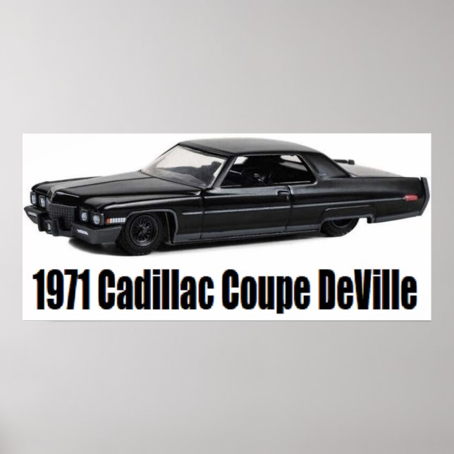 1971 Cadillac Coupe DeVille Lowrider Poster (Framsidan)