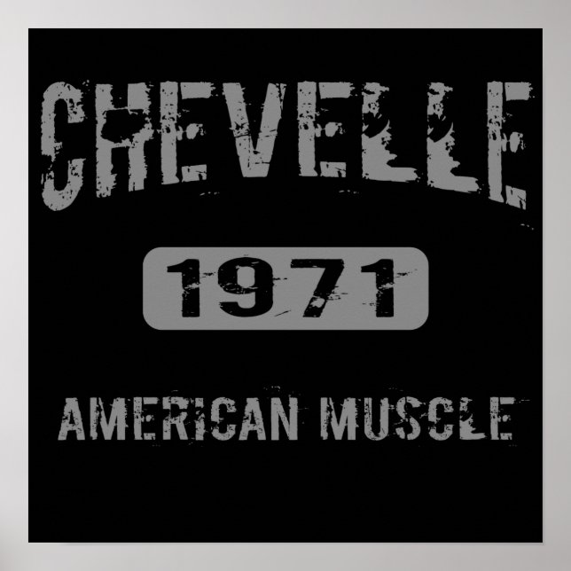 1971 Chevelle American Muscle Poster (Framsidan)