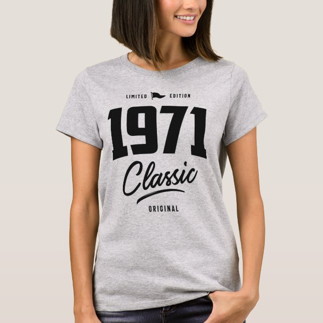 1971 Classic T Shirt (Framsida)