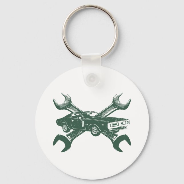 1971 Dodge 440 Charger Nyckelring (Framsida)