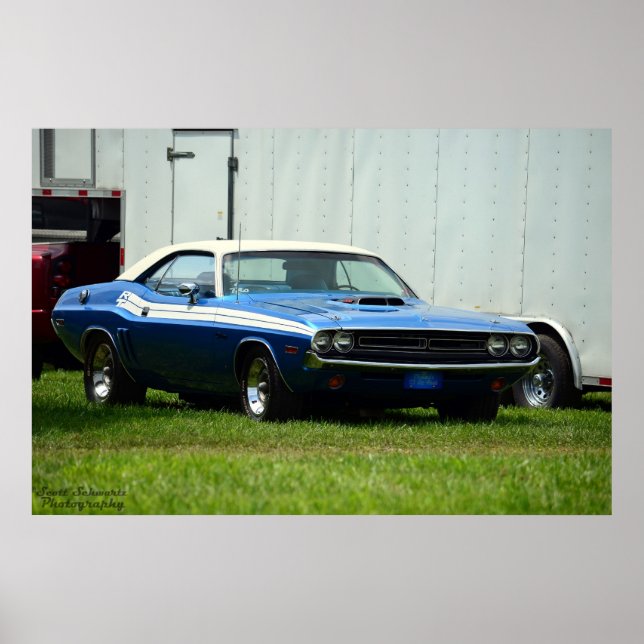 1971 Dodge Challenger R/T 440 sixpack Poster (Framsidan)