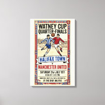 1971 Halifax vs Manchester United Fotbollsmatch