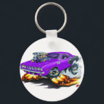 1971 Hemi Cuda Lila Car Nyckelring<br><div class="desc">Nyckelkedjemall</div>