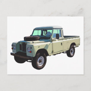 1971 Land Rover Pickupa Lastbil Vykort
