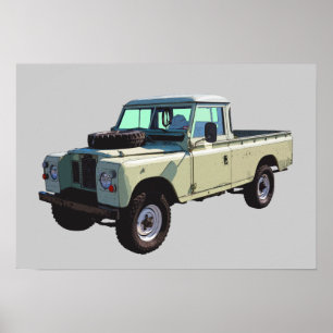 1971 Land Rover Pickupare Lastbil Poster