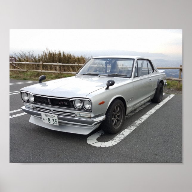 1971 NISSAN SKYLINE 2000 GT-R POSTER (Framsidan)