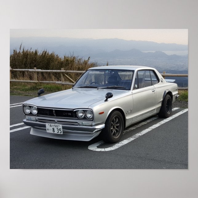 1971 Nissan Skyline 2000GT-R Poster (Framsidan)