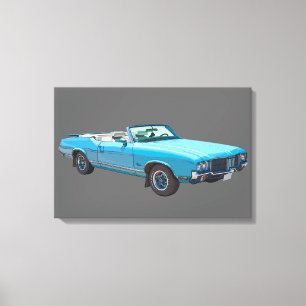 1971 Oldsmobile Cutlass Supreme Muscle Canvastryck