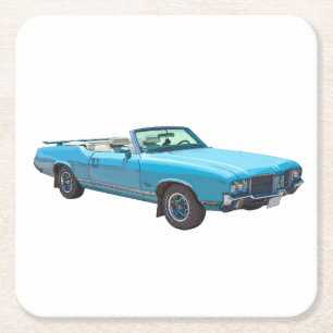 1971 Oldsmobile Cutlass Supreme Muscle Underlägg Papper Kvadrat