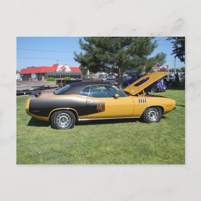 1971 Plymouth ’Cuda’ 440 Vykort (Framsida)