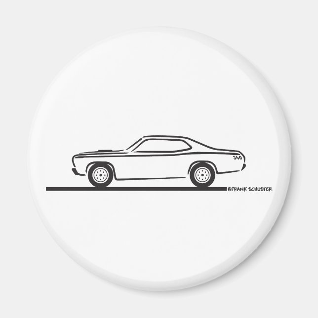 1971 Plymouth Duster Magnet (Framsidan)