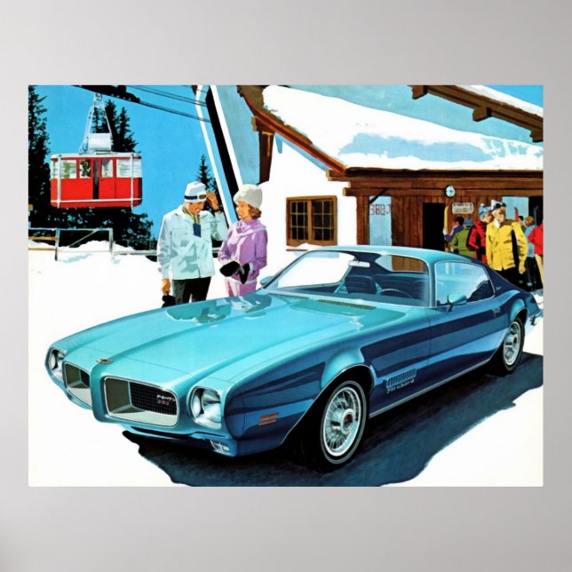 1971 Pontiac Firebird Eanda Poster (Framsidan)