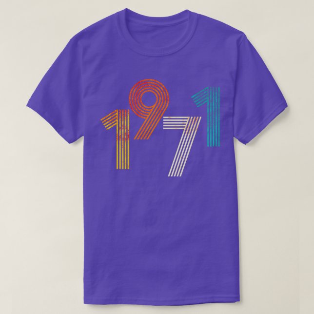 1971 Retro T Shirt (Design framsida)