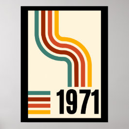 1971 Retro Vintage affisch